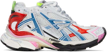Men's Balenciaga Runner Two-Tone Sneaker In White