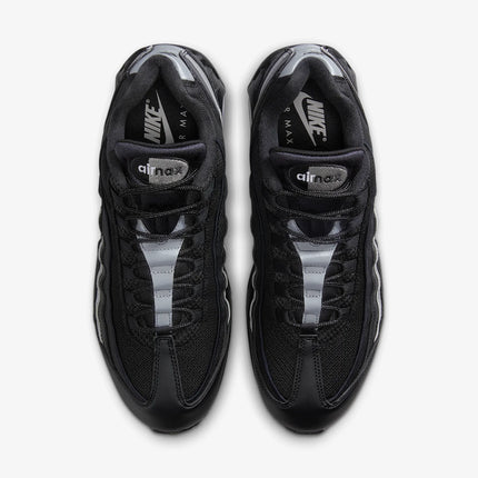 Men's Nike Air Max 95 Black Metallic Silver Shoes