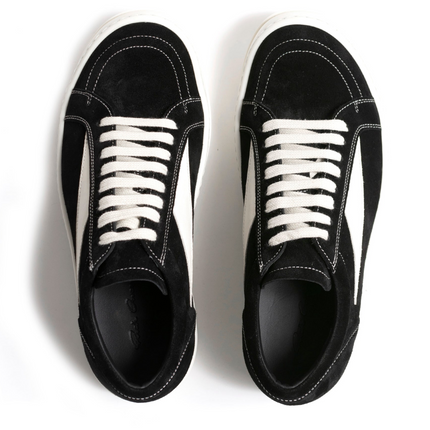 Men's Rick Owens Vintage Low-Top Black Milk White Shoes
