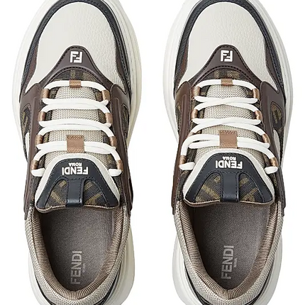 Men's Fendi Roma Match Nero Beige Sneakers