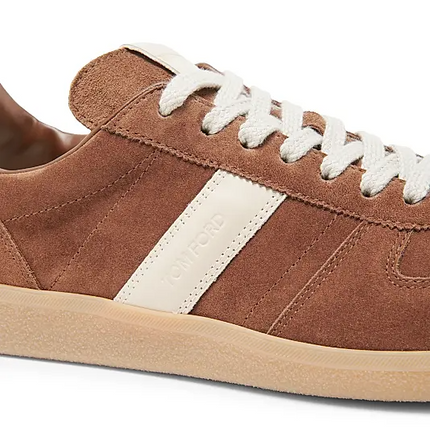 Men's Tom Ford  Archer Suede Tobacco Amber Sneakers