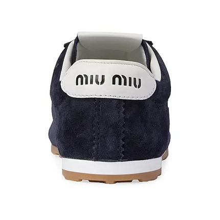Men's Miu Miu Low Top Navy Sneaker