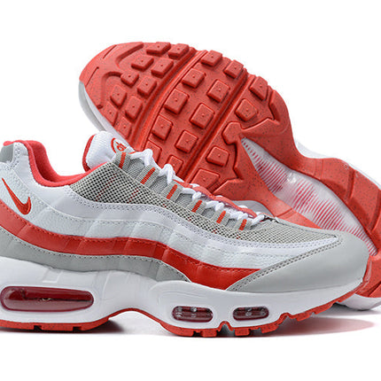 Men's Nike Air Max 95 Grey Fog Hyper Red Shoes