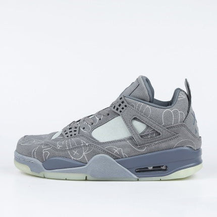 Men's Air Jordan 4 x Kaws Grey Shoes