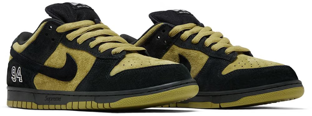 Men's  Supreme x Nike Dunk Low SB Camper Green Shoes