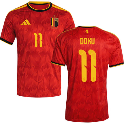 Jeremy Doku Belgium World Cup 2026 Home Jersey - Red