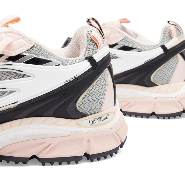 Men's Off-White Be Right Back Sneaker Met Mesh Details In Pink and White