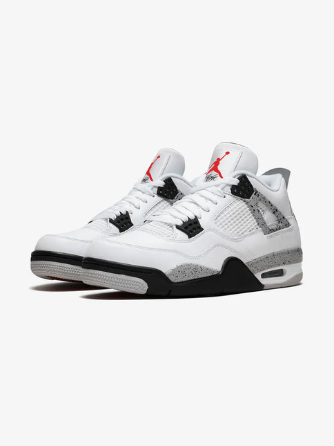 Men's Nike Air Jordan 4 White Cement Shoes