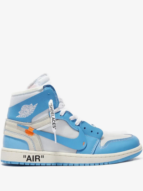 Men's Nike Air Jordan 1 x Off-White University Blue Shoes
