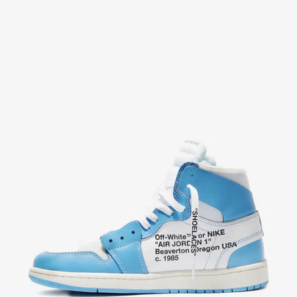 Men's Nike Air Jordan 1 x Off-White University Blue Shoes