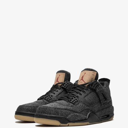 Men's Levi's x Air Jordan 4 Retro Black Denim Shoes