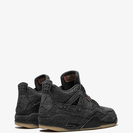 Men's Levi's x Air Jordan 4 Retro Black Denim Shoes