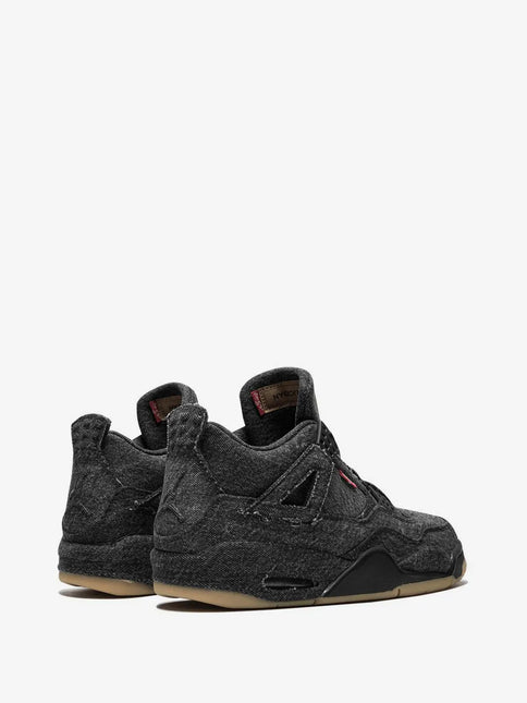 Men's Levi's x Air Jordan 4 Retro Black Denim Shoes