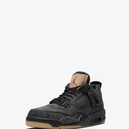 Men's Levi's x Air Jordan 4 Retro Black Denim Shoes