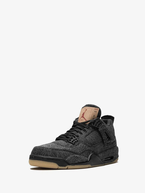Men's Levi's x Air Jordan 4 Retro Black Denim Shoes