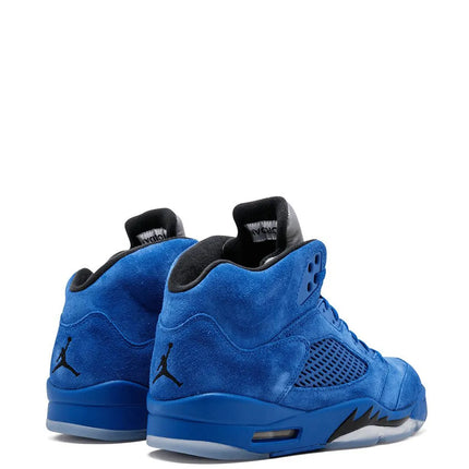 Men's Nike Air Jordan 5 Retro Blue Suede Shoes