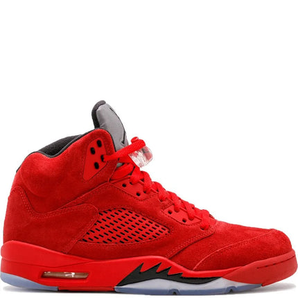 Men's Nike Air Jordan 5 Retro Red Suede Shoes