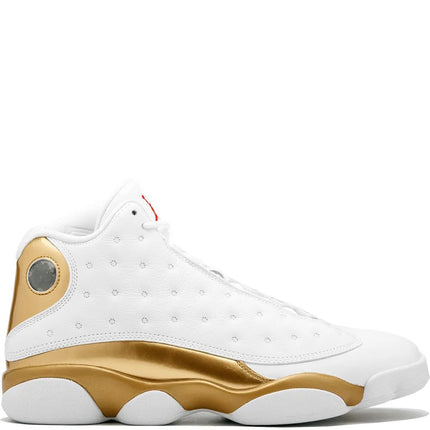 Men's Nike Air Jordan 13 Retro White Gold Shoes