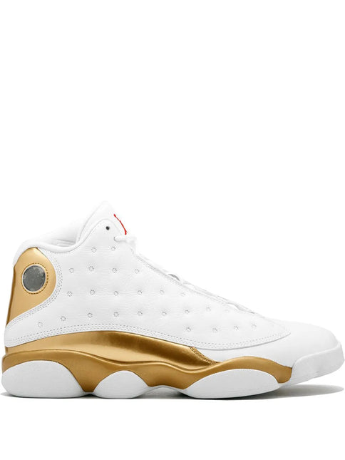 Men's Nike Air Jordan 13 Retro White Gold Shoes