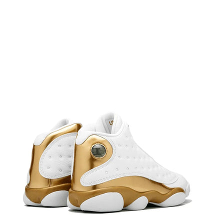 Men's Nike Air Jordan 13 Retro White Gold Shoes