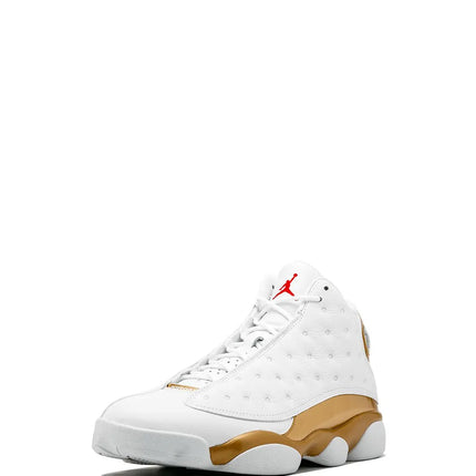 Men's Nike Air Jordan 13 Retro White Gold Shoes