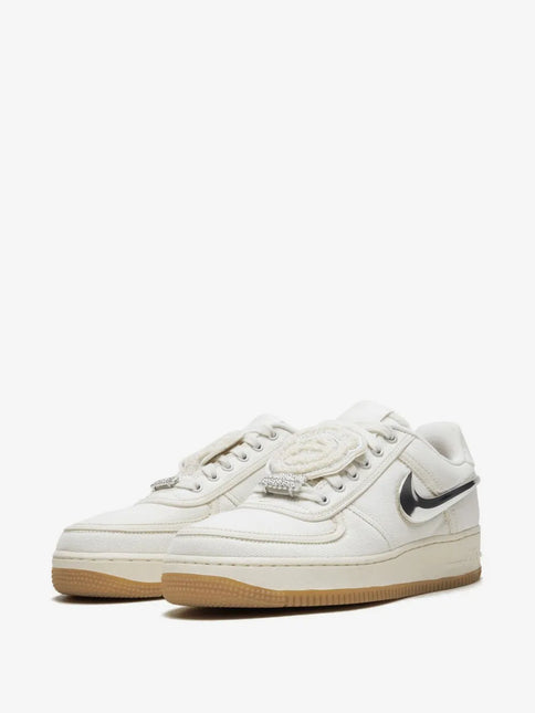Men's Travis Scott x Nike Air Force 1 Low  White Shoes