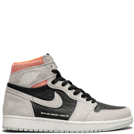 Men's Air Jordan 1 High 'Neutral Grey Hyper Crimson’ Shoes