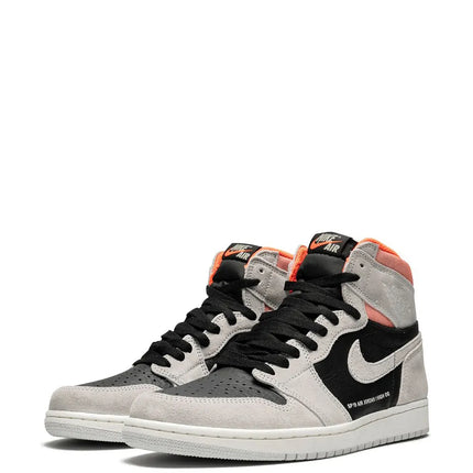 Men's Air Jordan 1 High 'Neutral Grey Hyper Crimson’ Shoes