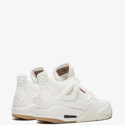 Men's Levi's x Air Jordan 4 Retro White Denim Shoes