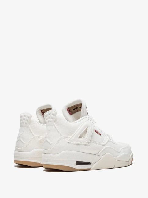 Men's Levi's x Air Jordan 4 Retro White Denim Shoes