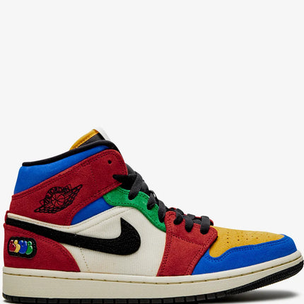 Men's Nike Blue The Great x Air Jordan 1 Mid Fearless Shoes