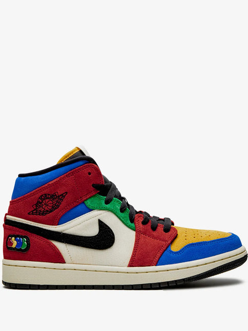 Men's Nike Blue The Great x Air Jordan 1 Mid Fearless Shoes