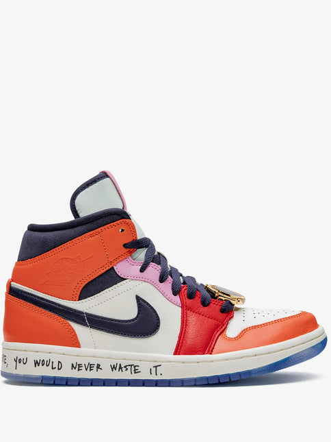 Men's Nike Air Jordan 1 Mid x Melody Ehsani 1 Fearless Shoes
