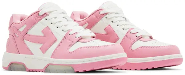 Men's Off-White Out Of Office Sneakers In White Light Pink