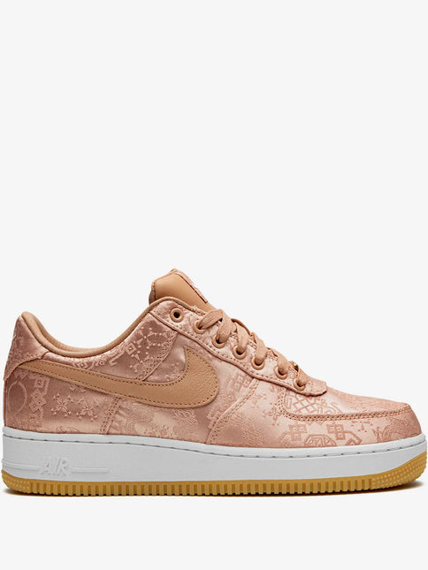 Men's Nike x CLOT Air Force 1 PRM Rose Gold Silk Shoes