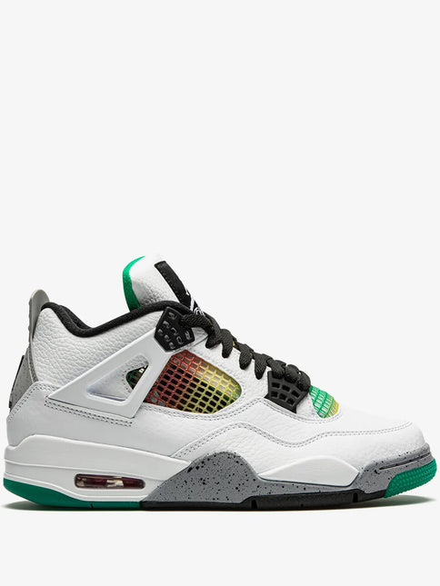Men's Nike Air Jordan 4 Retro PRM Rasta - Lucid Green Shoes