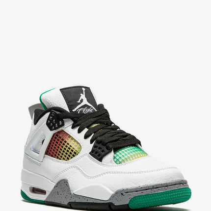Men's Nike Air Jordan 4 Retro PRM Rasta - Lucid Green Shoes