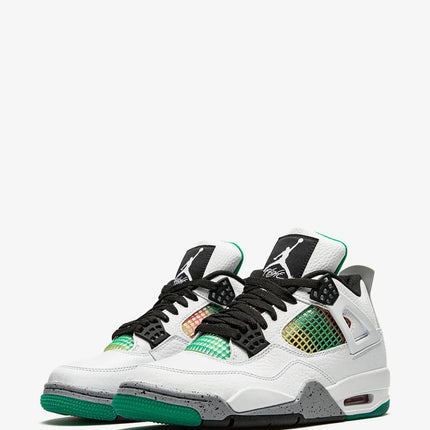 Men's Nike Air Jordan 4 Retro PRM Rasta - Lucid Green Shoes