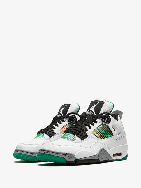 Men's Nike Air Jordan 4 Retro PRM Rasta - Lucid Green Shoes