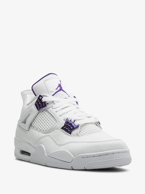 Men's Nike Air Jordan 4 Metallic Pack Purple Shoes