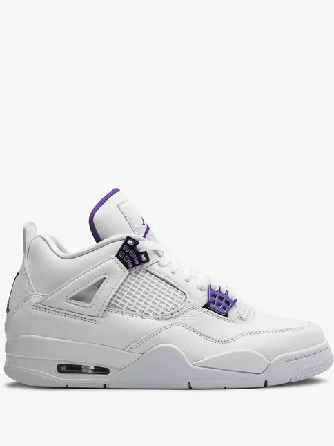 Men's Nike Air Jordan 4 Metallic Pack Purple Shoes