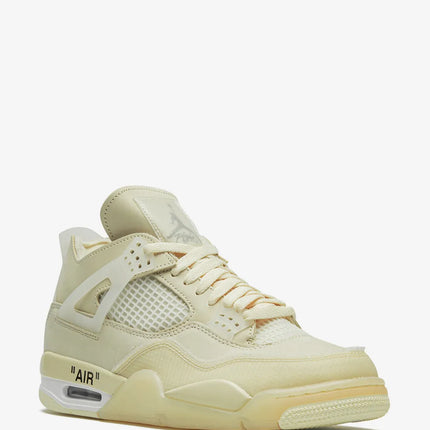 Men's OFF-WHITE x Air Jordan 4 Retro Sail Shoes