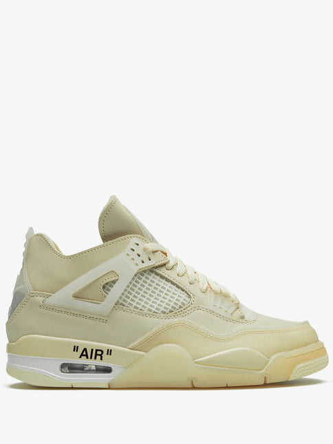 Men's OFF-WHITE x Air Jordan 4 Retro Sail Shoes