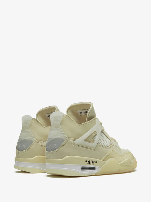 Men's OFF-WHITE x Air Jordan 4 Retro Sail Shoes