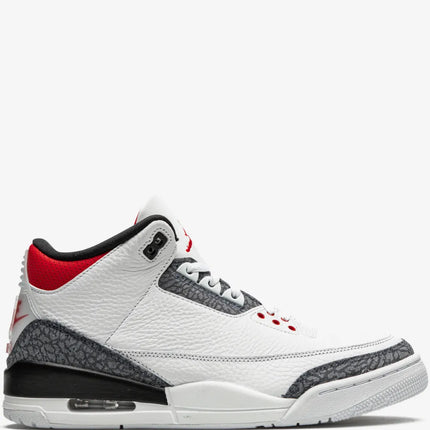 Men's Nike Air Jordan 3 Fire Red Denim Shoes