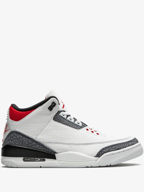 Men's Nike Air Jordan 3 Fire Red Denim Shoes
