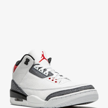 Men's Nike Air Jordan 3 Fire Red Denim Shoes