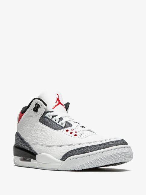 Men's Nike Air Jordan 3 Fire Red Denim Shoes