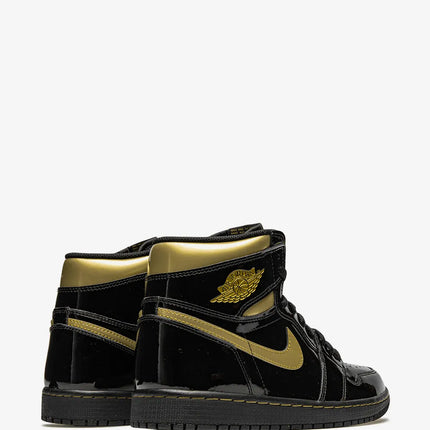 Men's Nike Air Jordan 1 High OG Black Metallic Gold Shoes