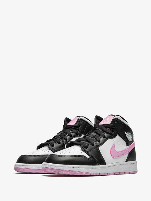 Men's Nike Air Jordan 1 High White Black Light Arctic Pink Shoes
